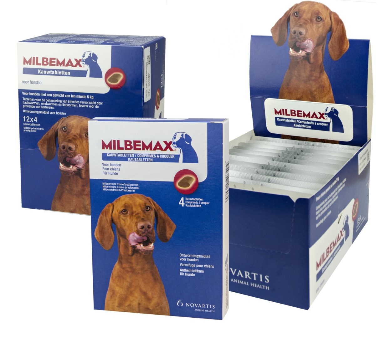 Milbemax Kauwtabletten Hond Groot Chewy 4 Tabl. 5-75kg - Food4animals